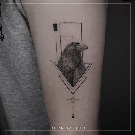 abstract raven tattoo|15 Raven Tattoo Ideas for an Inspiring Ink Design